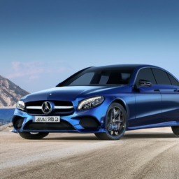 Mercedes Spor araba üzerinde mavi balina görünümlü olsun