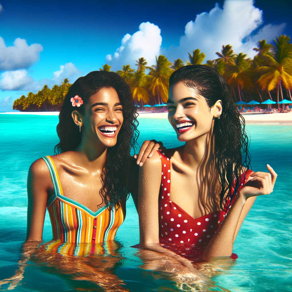 pretty women in the sea