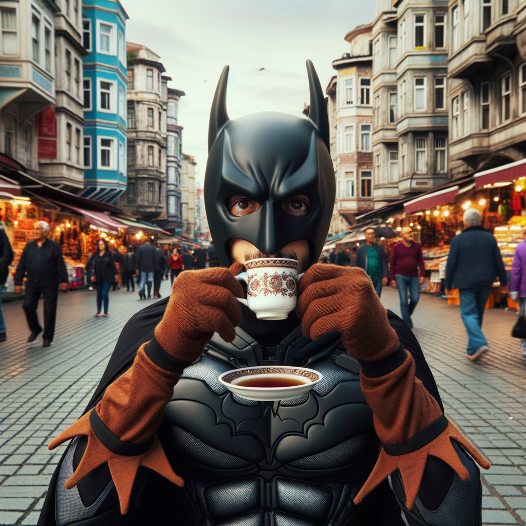 istanbulda batman çay içiyor